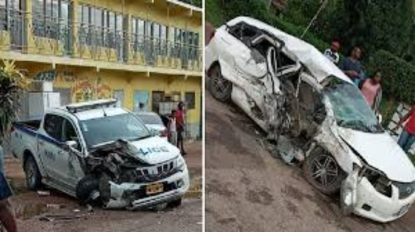 Jamaica: Two cops injured in a motor vehicle crash Jamaica: Two cops injured in a motor vehicle crash