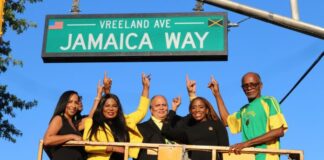 Street named "Jamaica Way" in Paterson, New Jersey