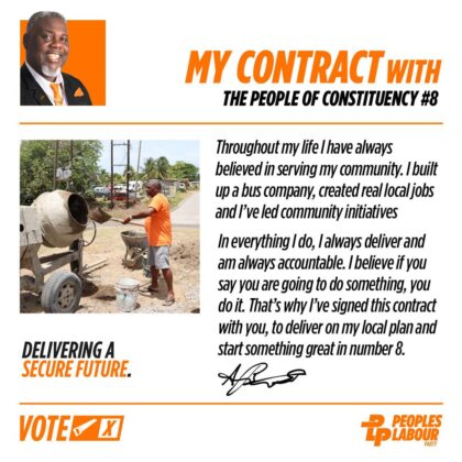 PLP Candidates sign contracts with the people of their respective constituencies
