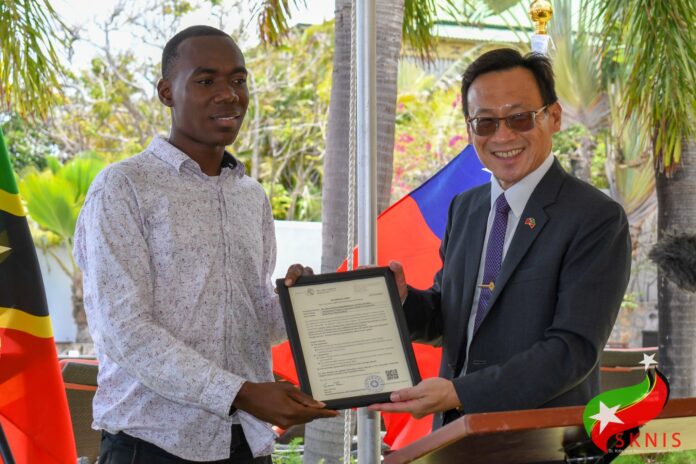 eleven students were the recipients of the 2022 Ministry of Foreign Affairs (MOFA) and the International Cooperation and Development Fund (ICDF) scholarships. The certificates of the scholarship were presented to the students during a ceremony held at the Palms Court Gardens on Thursday, August 18, 2022. eleven students were the recipients of the 2022 Ministry of Foreign Affairs (MOFA) and the International Cooperation and Development Fund (ICDF) scholarships. The certificates of the scholarship were presented to the students during a ceremony held at the Palms Court Gardens on Thursday, August 18, 2022.