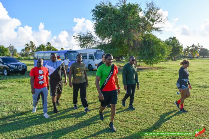 As a part of celebrations for their upcoming Independence Day, St Kitts and Nevis hosted a wellness walk in the sister islands under SKN Moves' initiative. This initiative aims to create a healthy lifestyle culture centred on healthy eating practices, regular physical activity and routine health checks/screenings. As a part of celebrations for their upcoming Independence Day, St Kitts and Nevis hosted a wellness walk in the sister islands under SKN Moves' initiative. This initiative aims to create a healthy lifestyle culture centred on healthy eating practices, regular physical activity and routine health checks/screenings.