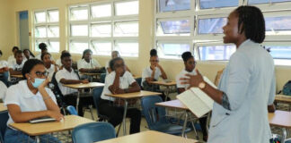 Junior Minister with the responsibility for Youth Empowerment, Isalean Phillip, visited Clarence Fitzroy Bryant College and shared advice in a motivational speech to the first-year students on Wednesday (August 31, 2022). She encouraged the young people to formulate an Exiting strategy during their term at CFBC.