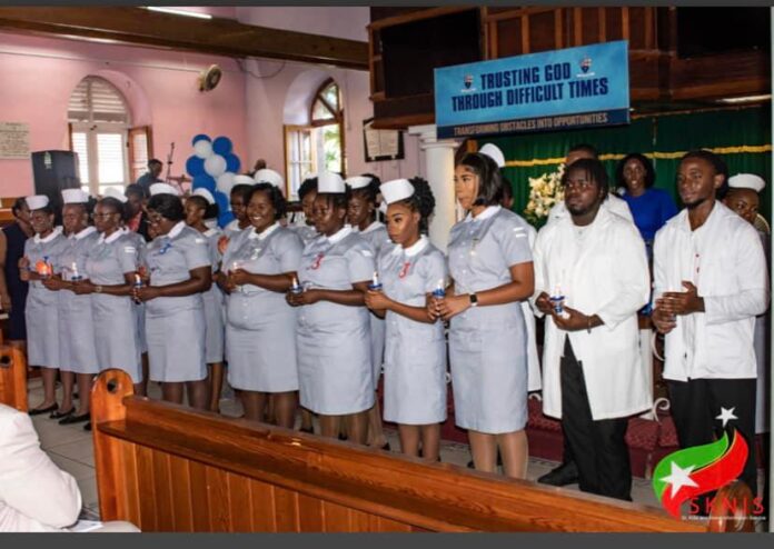 St Kitts and Nevis hosted a ceremonial and symbolic rite of passage for nursing practice to celebrate twenty-two Nursing students who have progressed in their respective courses of study.