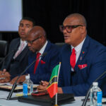 Prime Minister of St Kitts and Nevis, Dr Terrance Drew, convened the first press conference of his tenure. During the event, The Cabinet Ministers of the nation also accompanied Prime Minister Drew.