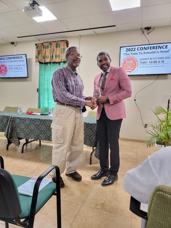 The Prime Minister of St Kitts and Nevis, Dr Terrance Drew, attended the 2022 edition of St Kitts and Nevis Trades and Labour Union SKNTLU Conference.