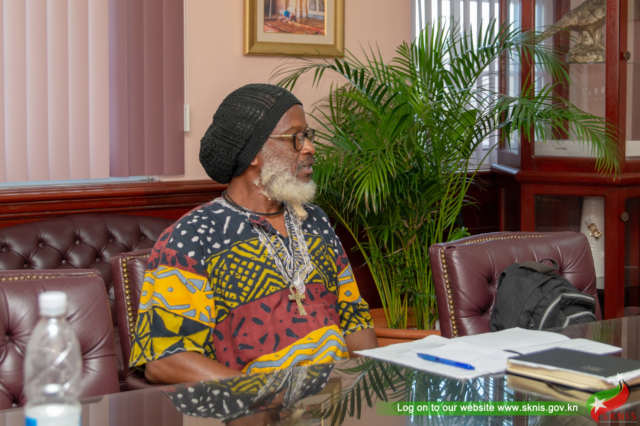 Member SKNRC. Photo courtesy: Facebook Account of St Kitts and Nevis Information Service