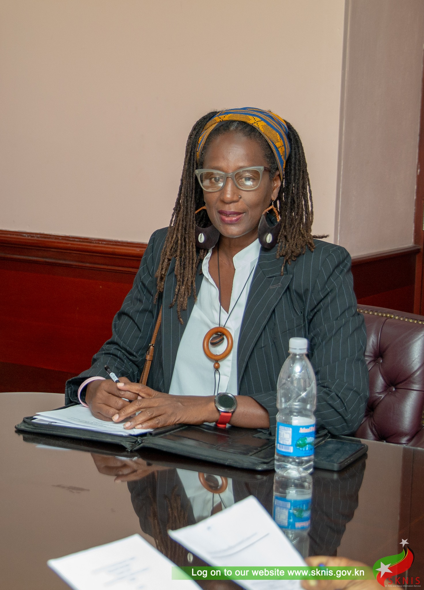 Chairperson SKNRC. Photo courtesy: Facebook Account of PM Dr Terrance Drew