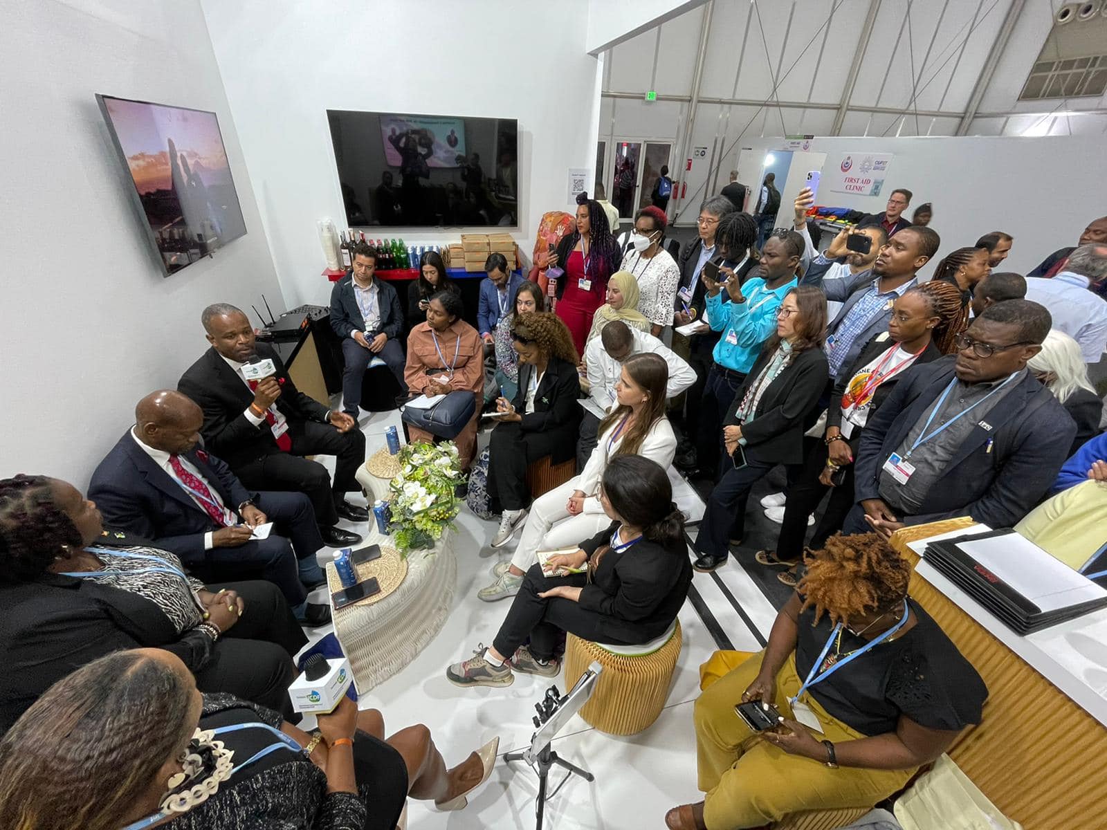 St Kitts and Nevis Hosts event at COP27, attracts attendeesImage Credit, Facebook, Denzil Douglas