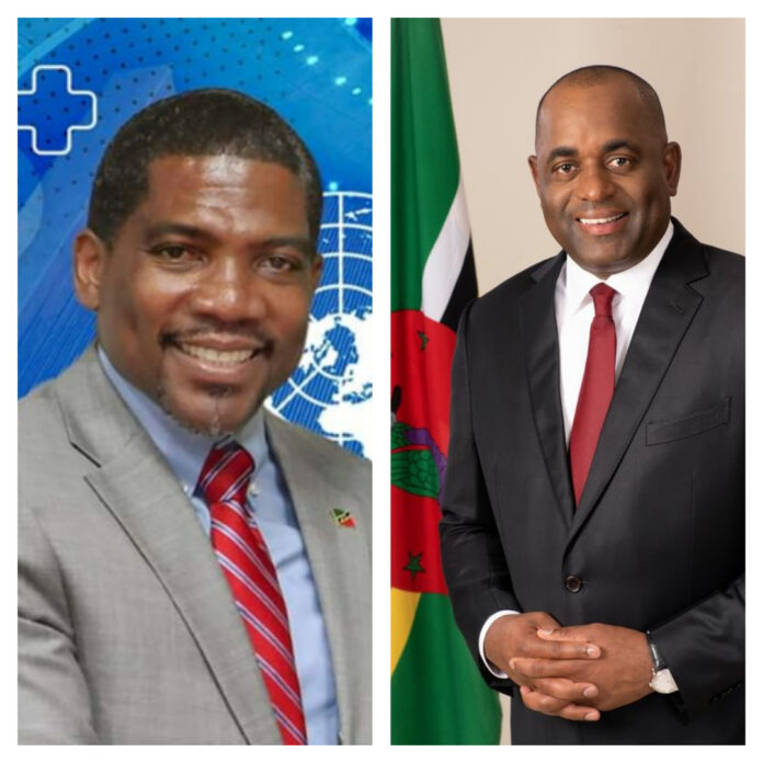 Untitled Project (2) PM Terrance Drew congratulates Dominica PM Roosevelt Skerrit on resounding victory