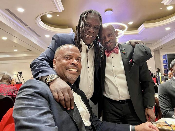 He topped the post with the words, Llewellyn Sunshine Caines is the real bridge between St Kitts and Nevis., Image, Courtesy: Facebook