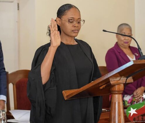 Glimpses from the first sitting of the NIA, Michelle Jan Slack, Image Credit: Facebook, SKNIS