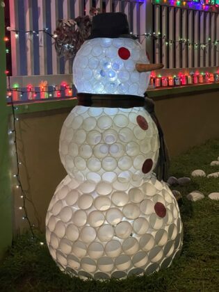 These Decorations won the third place in the christmas decor competition