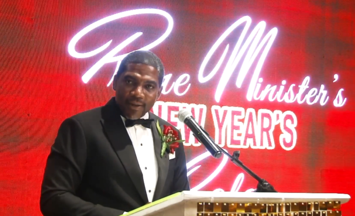 Screenshot_20230110_173133 PM Terrance Drew delivers address at New Year's Gala, PC: Facebook video