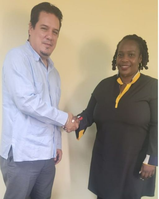 328650309_547942867302316_8396941956117661583_n Joyelle Clarke meets Cuban Ambassador to discuss mutual interests, climate change
