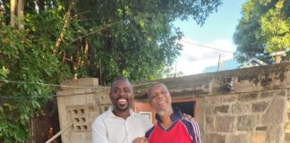 Samal Duggins continues house-to-house visits in Challengers Community, Image Courtesy: Facebook