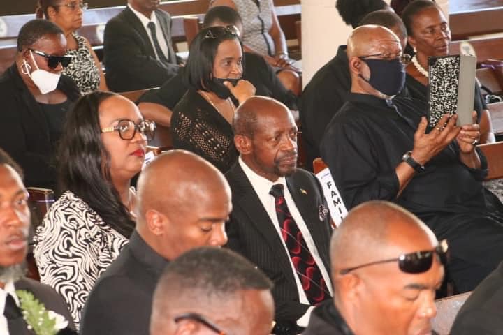 Dr Terrance Drew extends condolences to family of William Dore, Image Courtesy: Facebook