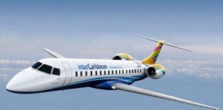 Dr Denzil Douglas announces welcome ceremony for inaugural ICA Flight, Image Courtesy: Facebook