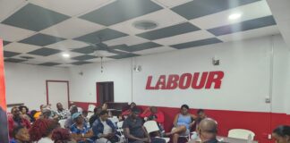 Geoffrey Hanley hosts constituency meeting with east basseterre, Image Courtesy: Facebook