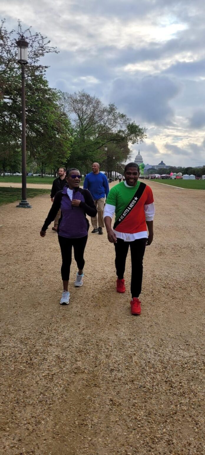PM Terrance Drew attends 5K Walk at Washington DC , Image Courtesy: facebook