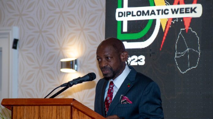 Foreign Minister Denzil Douglas says Ministry will consolidate democracy through investment, innovation, Image: Facebook, SKNIS