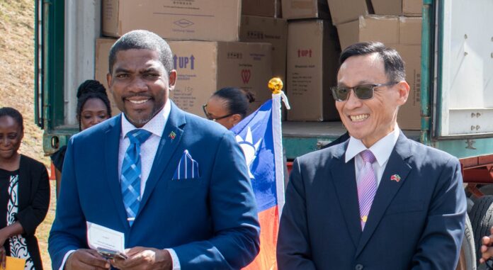 344805627_1353821295176097_3522138033414185499_n PM Terrance Drew recieves donation of medical equipment, says it will greatly benefit JNF General, Image Courtesy: facebook