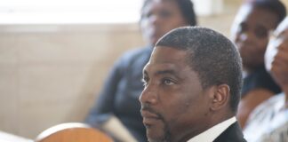 PM Terrance Drew pays final tribute to Former SKNDF Commander Errol Maynard, Image Courtesy: facebook