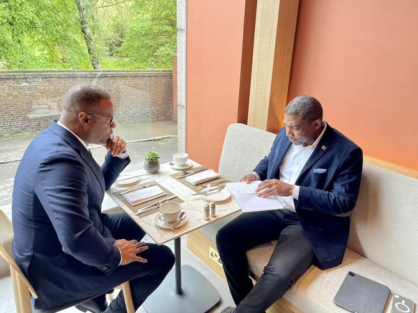 345848536_249359467582839_1706446864794169074_n Premier Mark Brantley interacts one-on-one with PM Drew, discusses National issues, Image Courtesy: facebook
