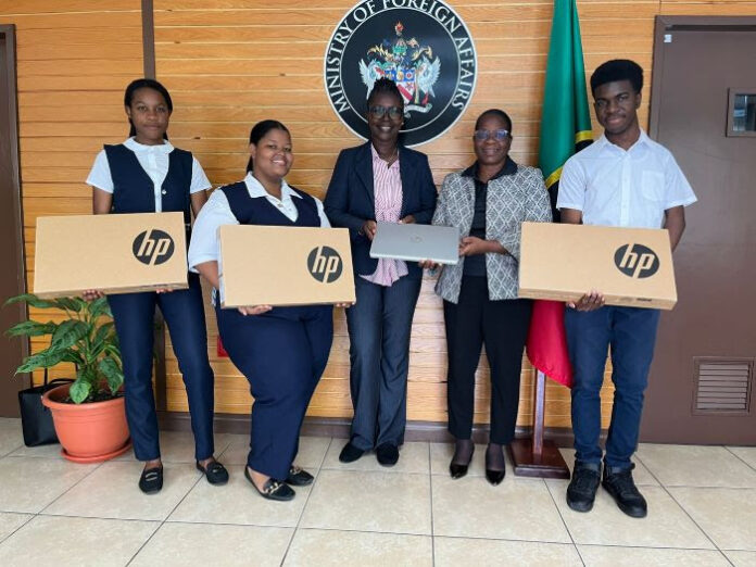 unnamed-2-1 CFBC appreciates HC Kevin Isaac for donating laptops to students, Image Courtesy: Facebook