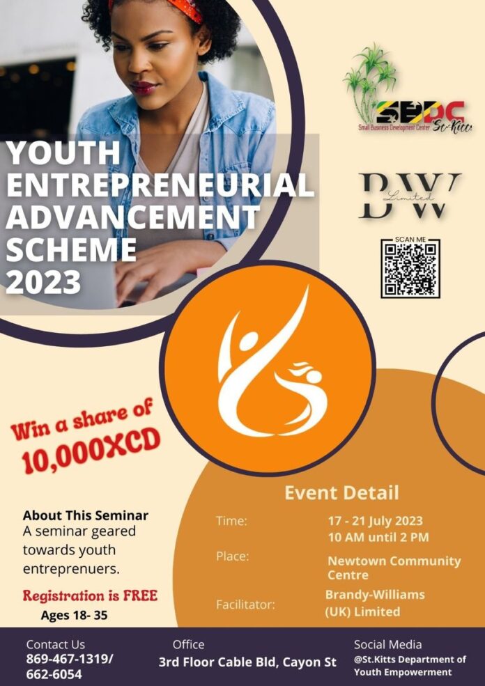 350943802_216376561243578_8205244504716193068_n St Kitts Dept of Youth Empowerment to organize Youth Entrepreneurial Advancement Scheme, Image Courtesy: facebook