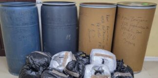 Guyana Police at 4B recovers narcotics worth 18M, arrest two, Image Courtesy: facebook