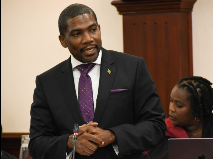 PM Terrance Drew presents bill to create designated areas for smoking, image: SKNIS, Facebook