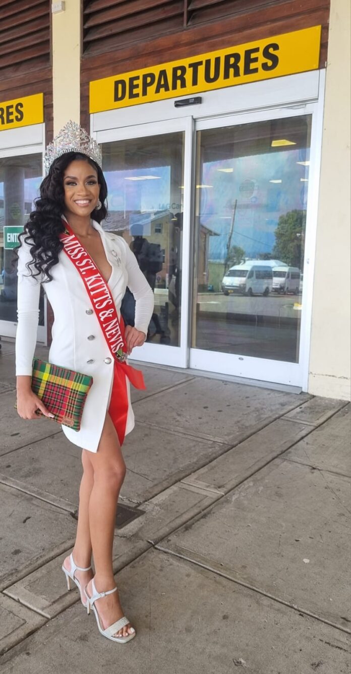 358708209_675492767945142_436191453250801233_n Shafeyah Guishard leaves to Antigua for Jaycees 60th Queen Pageant, Image Courtesy: Facebook