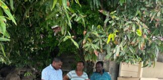 PM Terrance Drew meets constituents of Lower Monkey Hill, Image Courtesy: facebook