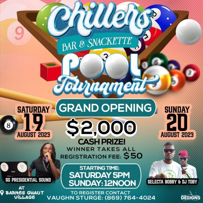 366721896_10162926691313332_4681753612773918236_n Chillers Bar and Snackette host Grand Opening and Pool Tournament, Image: Facebook