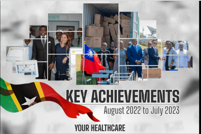 Screenshot 2023-08-08 155637 PM Terrance Drew details accomplishments of SKNLP in elevating Healthcare, Image: facebook