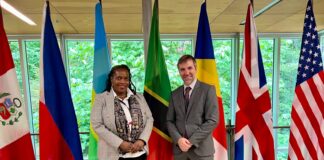 Joyelle Clarke travels to Canada, represents federation at Ministerial on Nature at GEF, Image: facebook