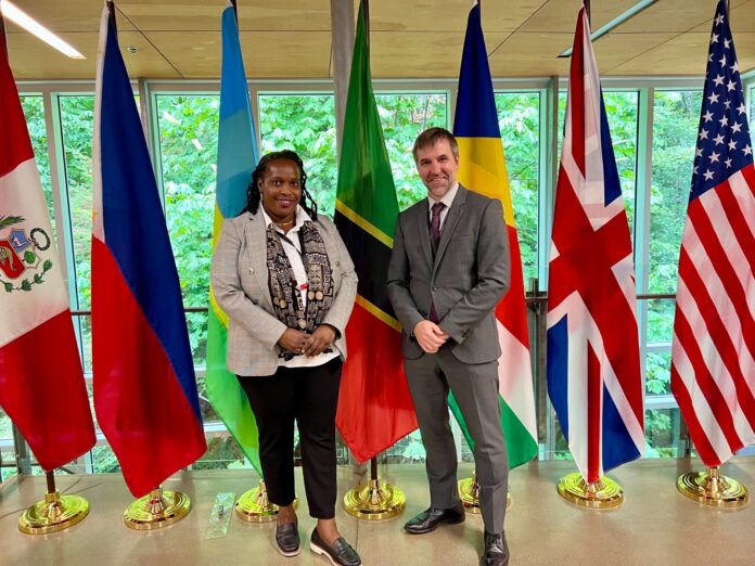 WhatsApp Image 2023-08-25 at 10.15.00 Joyelle Clarke travels to Canada, represents federation at Ministerial on Nature at GEF, Image: facebook