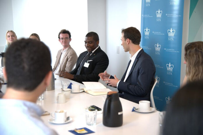 384542888_707871308027850_4973381188120699523_n PM Terrance Drew meets Columbia University Students in NY