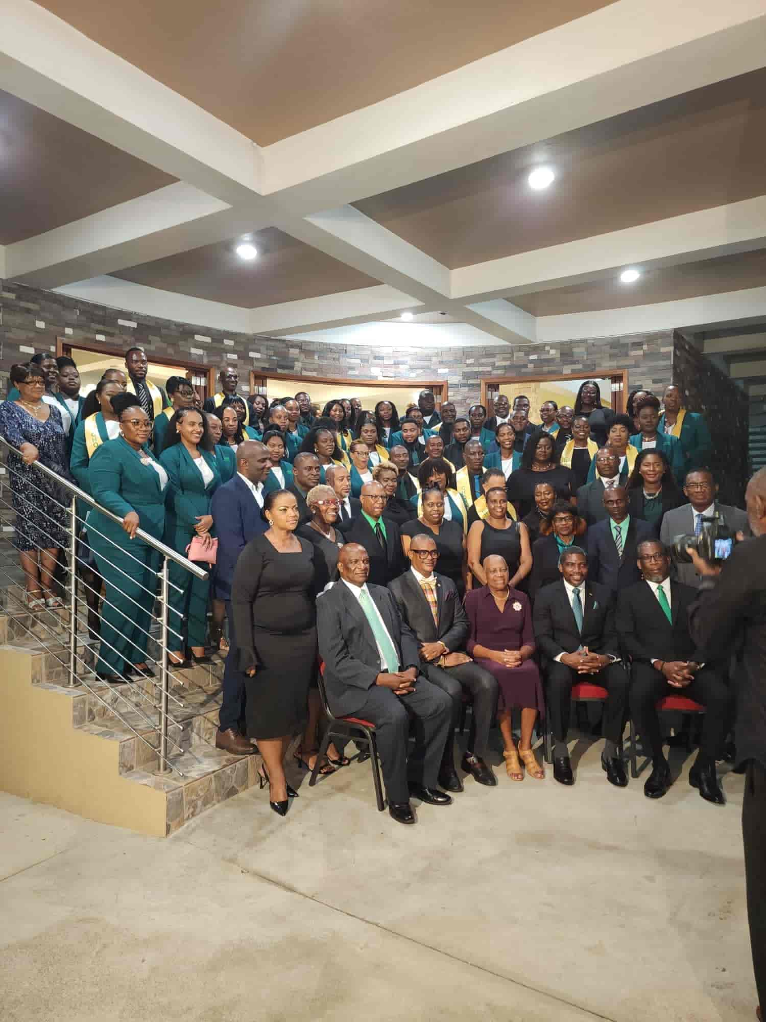 PM Terrance Drew and his administration attending NCL 50th anniversary church service