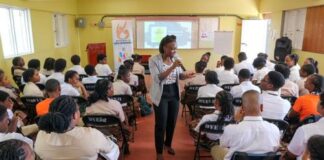 Isalean Phillip Engages With Students As Part Of Minister's Caravan,image: facebook