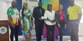 Dr Joyelle Clarke collaborated with Minister Samal Duggins for a sustainable carnival.image :facebook