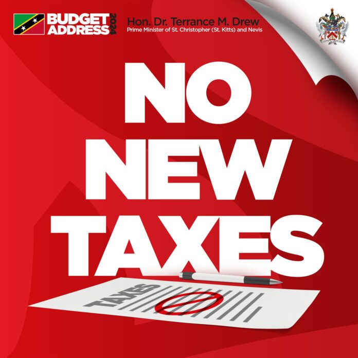 PM Drew: No New Taxes in 2024 Budget for St Kitts and Nevis,image: facebook PM Drew: No New Taxes in 2024 Budget for St Kitts and Nevis,image: facebook