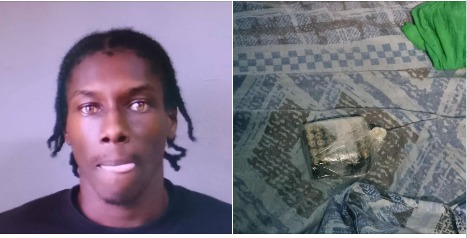 RSCNPF Nab Dominique Greene for possession of illegal weapons ,image : facebook RSCNPF Nab Dominique Greene for possession of illegal weapons ,image : facebook