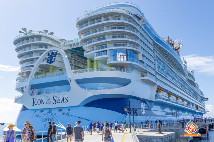 SKN hosted world's largest cruise ship ,''Icon of the Seas'',image : facebook