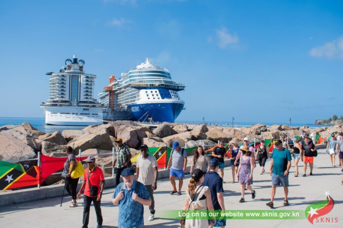 St Kitts and Nevis welcomes thousands of visitors aboard 4 cruises on Thursday St Kitts and Nevis cruises