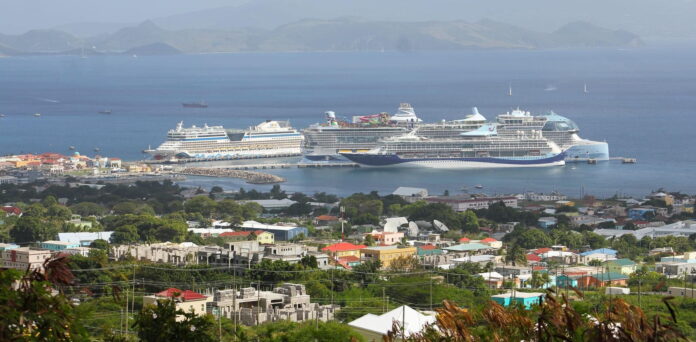 Denzil Douglas welcomes 3 majestic cruises, including Icon of the Seas at Port Zante Denzil Douglas