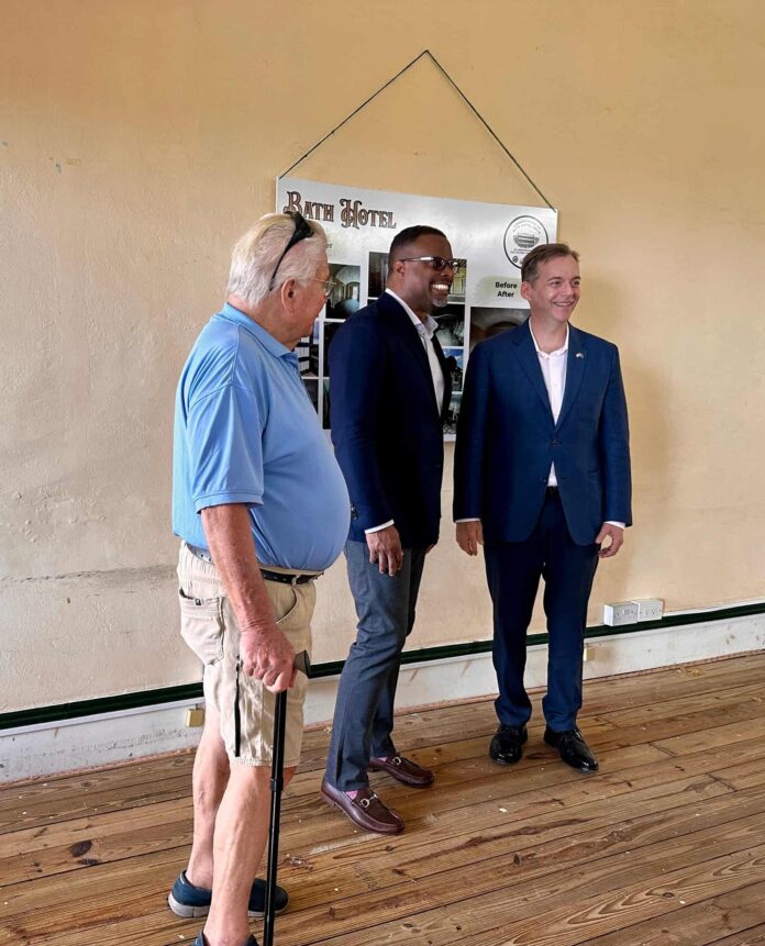 Nevis welcomes US Ambassador to Barbados Roger F Nyhus last week