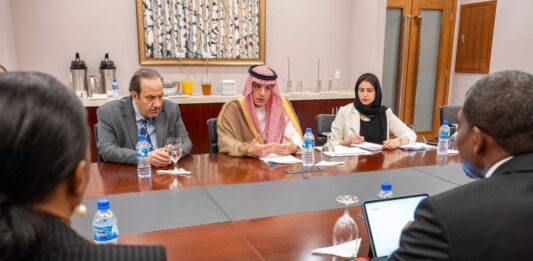 PM Drew holds bilateral discussions with Saudi Arabia Minister Adel Al Jubeir
