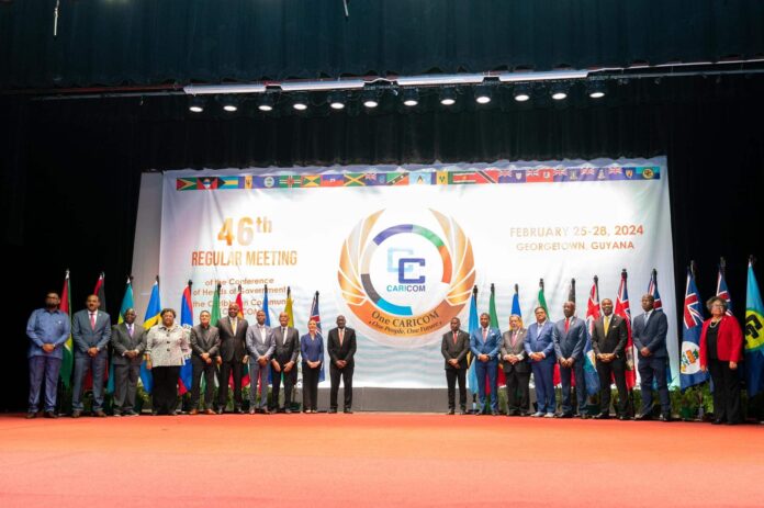 PM Drew attends the 46th Regular Meeting of CARICOM in Guyana 46th Regular Meeting of CARICOM
