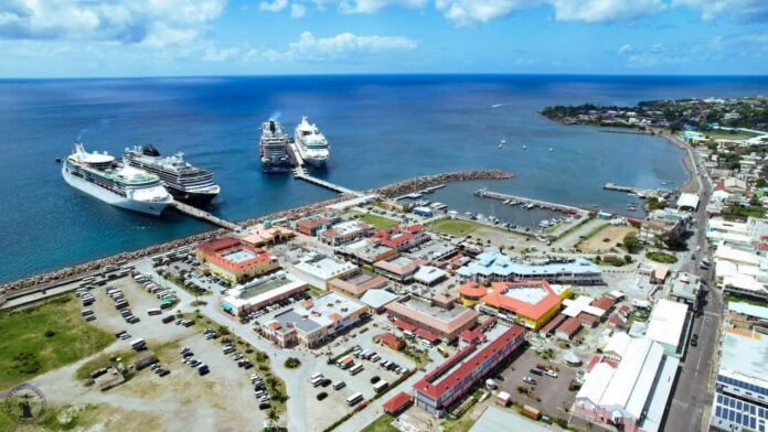 4 cruises docks simultaneously at Port Zante, bringing 1000s of passengers 4 cruises docks simultaneously at Port Zante, bringing 1000s of passengers